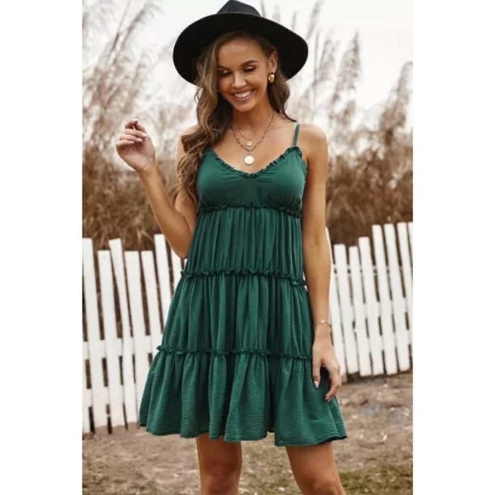 Plus Size ELLIE Ruffle Mini Dress - Picture 4 of 6